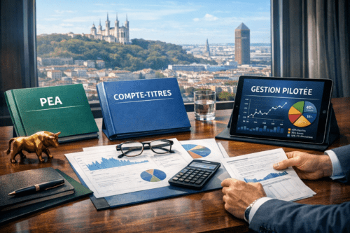investir 100000 euros strategie gestion patrimoine lyon assurance vie pea compte titres gestion pilotee